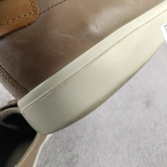 ECCO Soft 8 Mens 43 EU Shoes Low Top Leather Comfort Sneakers Brown Lace Up - Picture 11 of 12